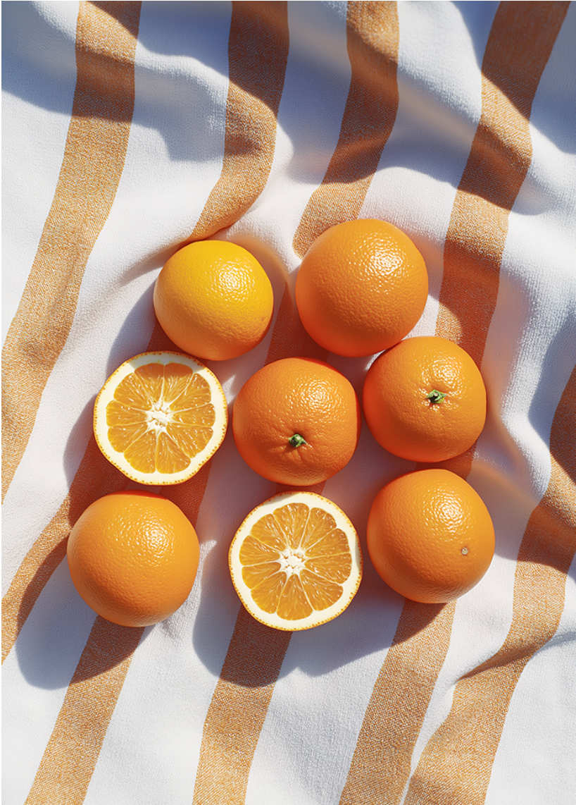 Orange Stripe Portrait